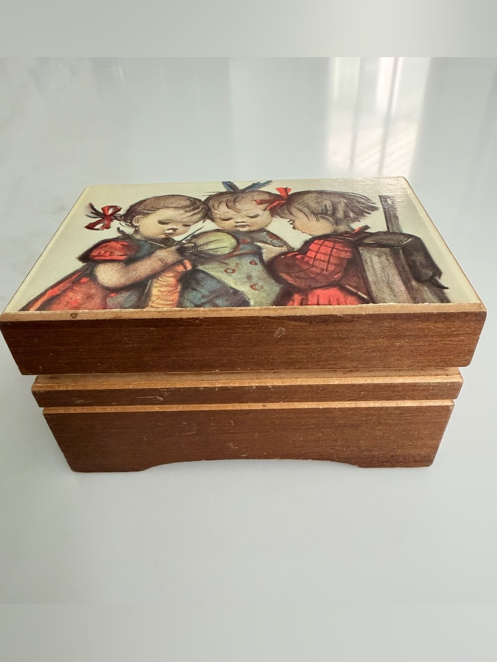 Vintage Thorens Switzerland Music Box Parade Of The Wooden Soldiers Wood 1960s